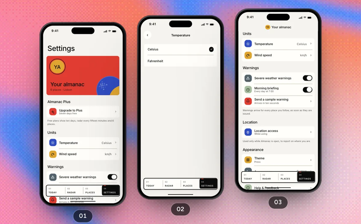 Settings And Plan, a SwiftPieces Pro flow