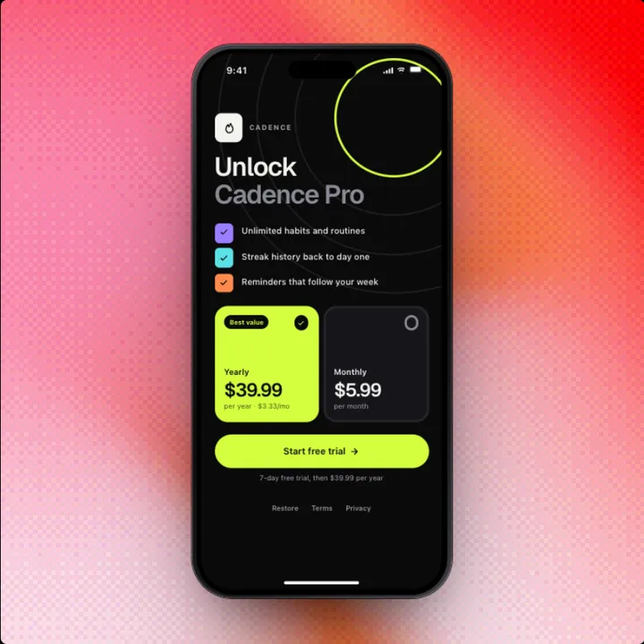 Paywall, a Swift Pieces Pro screen