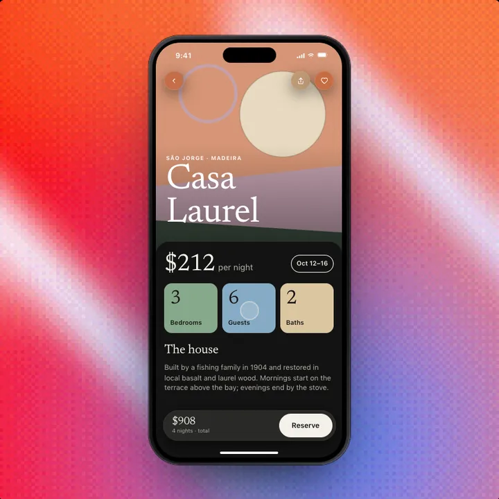 Stay, a Swift Pieces Pro screen
