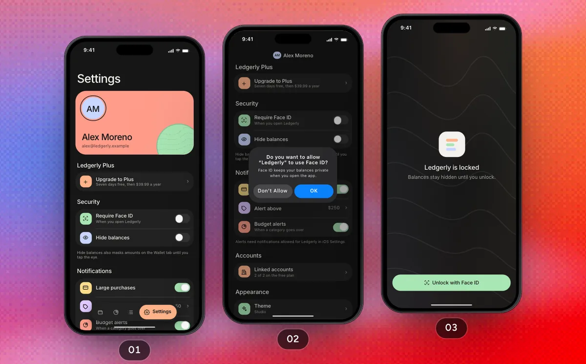 Profile And Settings, a SwiftPieces Pro flow