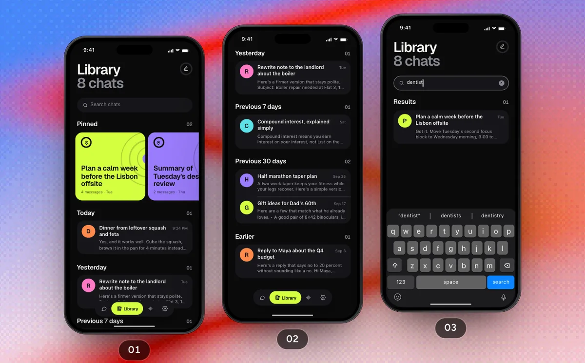 Pick Up A Saved Chat, a SwiftPieces Pro flow