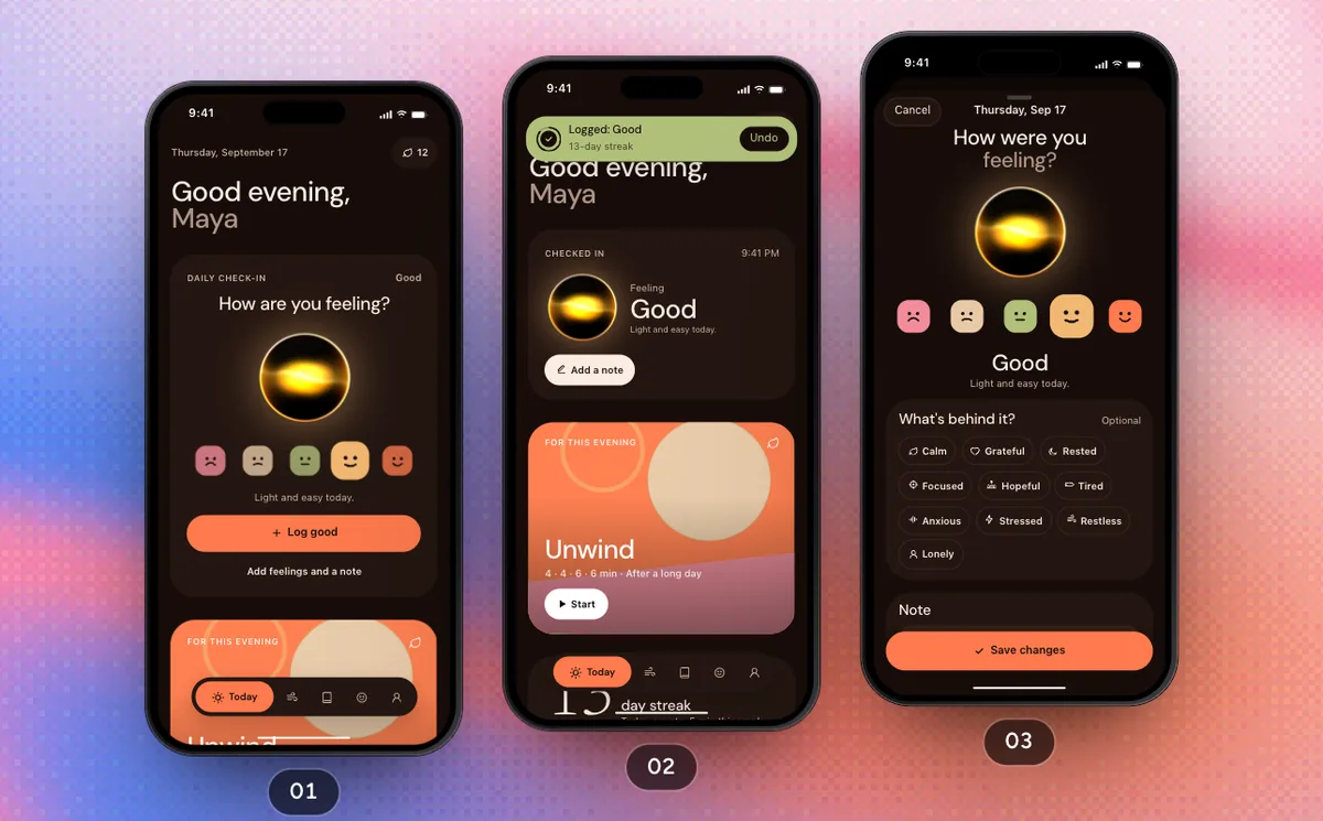 Check In And Breathe, a SwiftPieces Pro flow