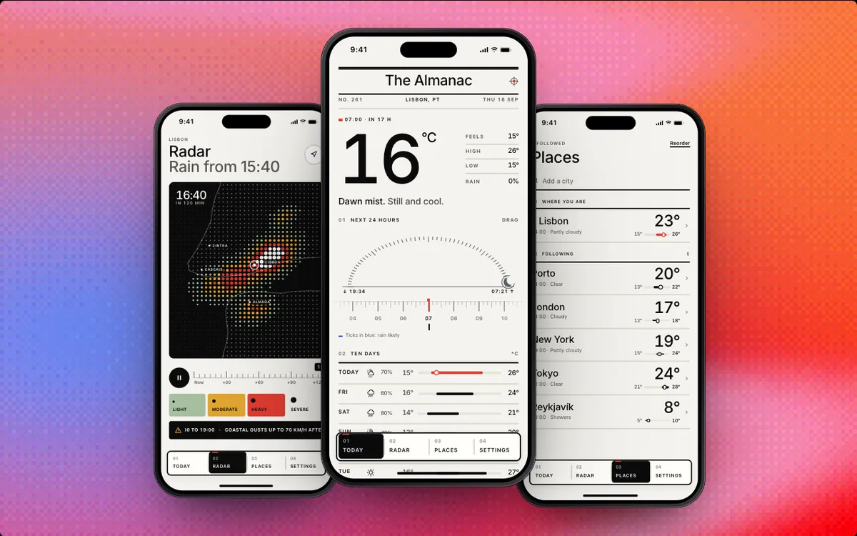 Weather App, a Swift Pieces Pro template